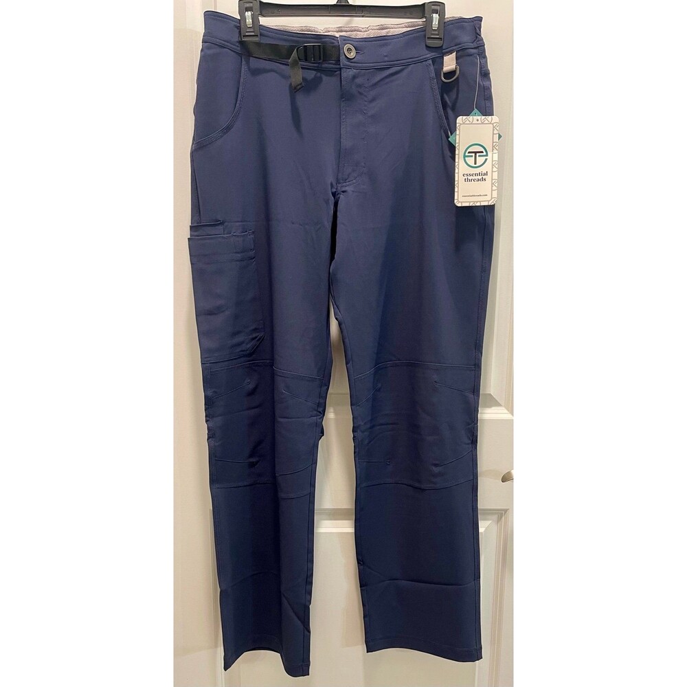 NWT Essential Threads  Men's Welby trouser Scrubs Medium NAVY